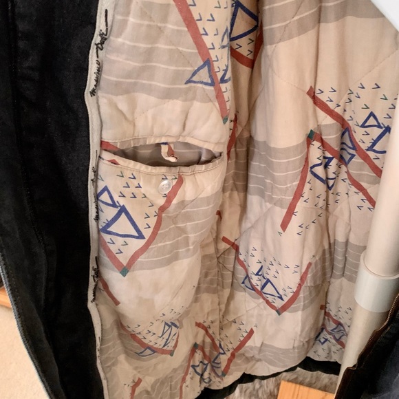 MASSIMO DUTTI Heavy Lined Long Denim Coat - Picture 10 of 14